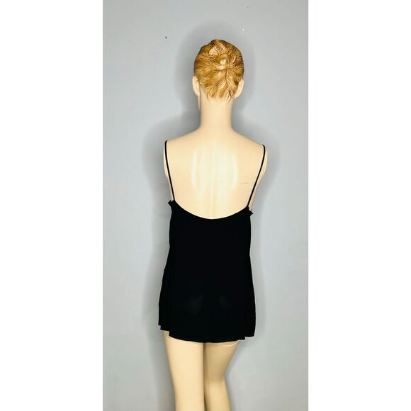 AEFFE Spa Black Tank Top Size 8 - Picture 3 of 5